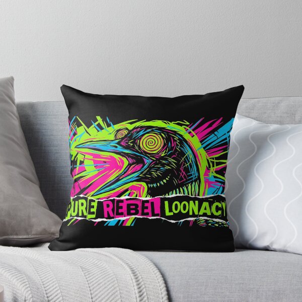 Item preview, Pure Rebel Loonacy – Psychedelic Crow Punk Art designed and sold by WallaceSilvaART.