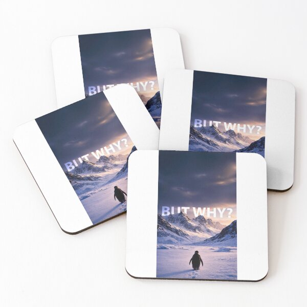 Item preview, But Why? – A Solitary Question in the Frozen Silence Penguin designed and sold by sentaxfe.