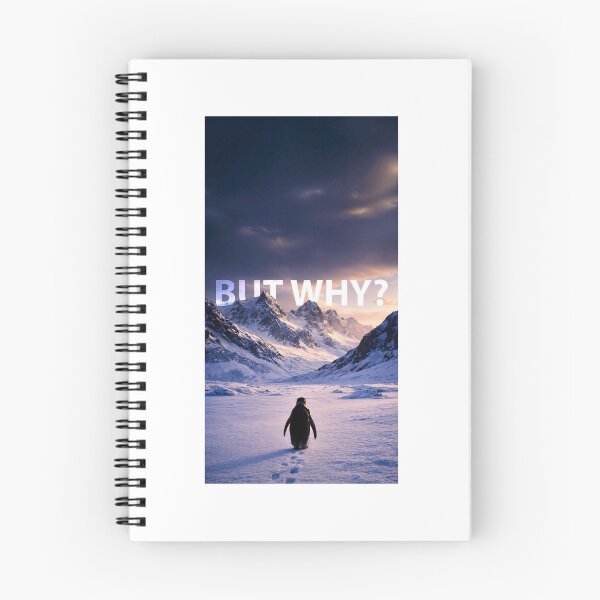 Item preview, But Why? – A Solitary Question in the Frozen Silence Penguin designed and sold by sentaxfe.