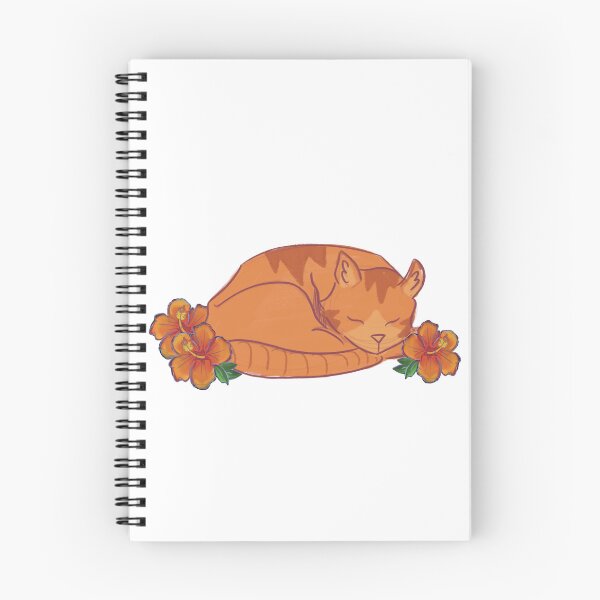Item preview, Orange Cat in a Bed of Orange Flowers designed and sold by arrowofthyme.