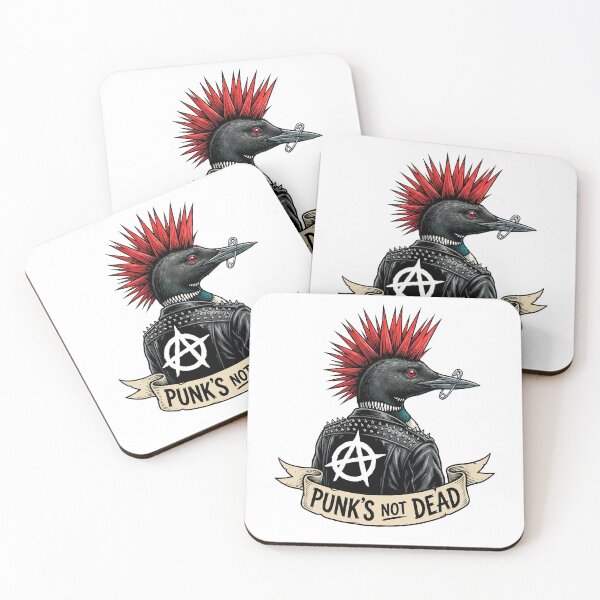 Item preview, Punk’s Not Dead – Anarchy Crow Punk Illustration designed and sold by WallaceSilvaART.