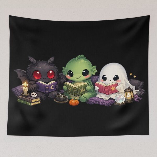 Item preview, Spooky Storytime — Cozy Night Readers with Ghosts and Creatures designed and sold by Mouraludia.