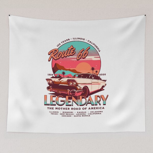 Item preview, Route 66 - 100 Years of Legendary - 1926-2026 - The Mother Road of America - Candy Shop Edition designed and sold by RMD-Design.