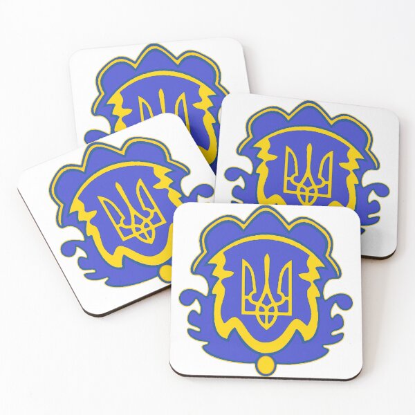 Item preview, Ukraine Tryzub Shield | Patriotic Ukraine Coat of Arms designed and sold by Based History.