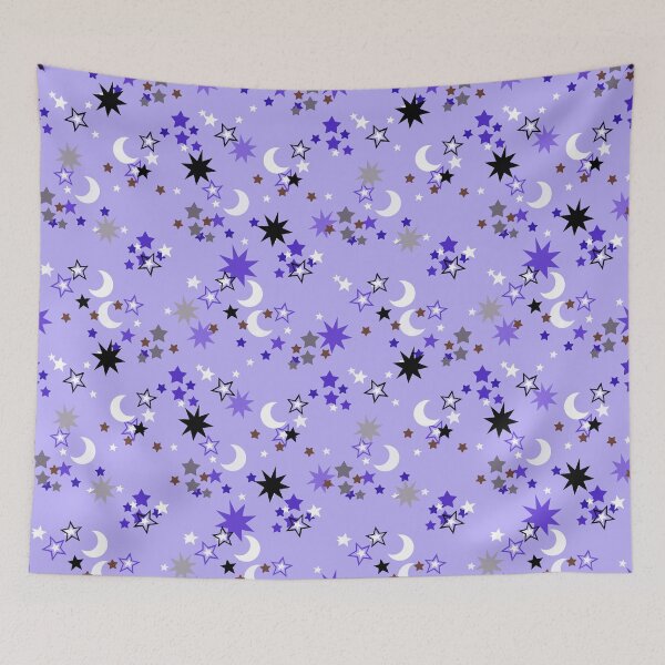 Item preview, Purple Stars Print  designed and sold by Sharon Schwalbe.