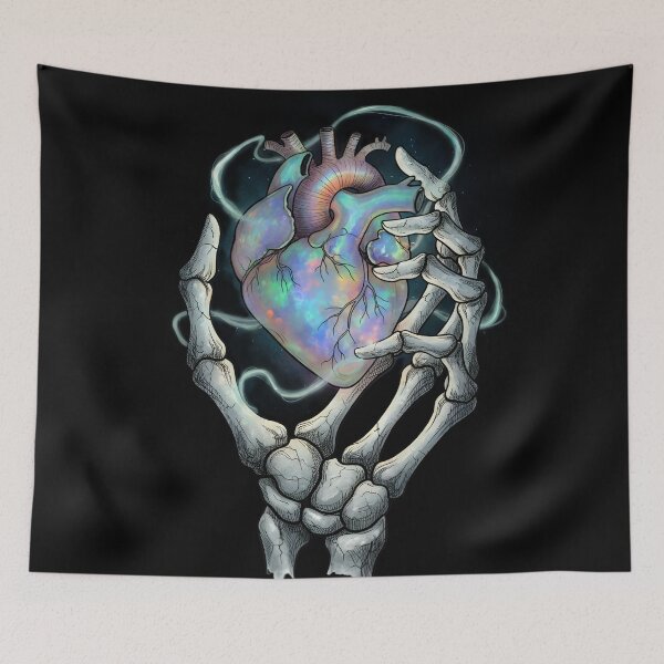 Item preview, Handle With Care — Fragile Heart Held by Bone and Light designed and sold by Mouraludia.
