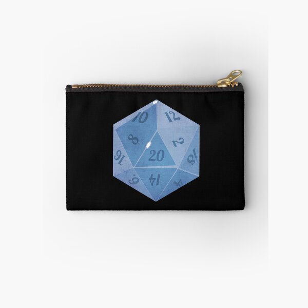 Item preview, Blue Aesthetic D20 Dice Sticker | DnD Gaming Art" designed and sold by Louise Nilsson.