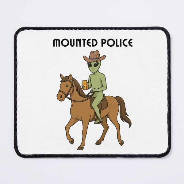 Item preview,  Mounted Police Patrol – Officer on Horseback designed and sold by Everyday Aliens.