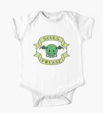 Cute Baby Chibi Adorable Cthulhu - Souls Pwease - Lovecraft Design One Piece - Short Sleeve