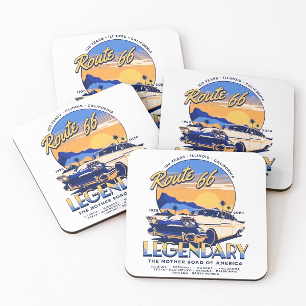 Item preview, Route 66 - 100 Years of Legendary - 1926-2026 - The Mother Road of America - Ocean Sun Edition designed and sold by RMD-Design.