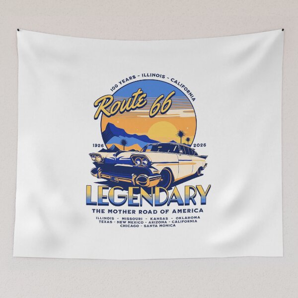 Item preview, Route 66 - 100 Years of Legendary - 1926-2026 - The Mother Road of America - Ocean Sun Edition designed and sold by RMD-Design.