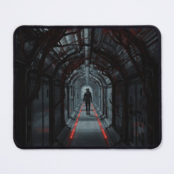 Item preview, Starship Engineering Corridor Under Containment | Sci-Fi Horror Corridor Art designed and sold by Element Horizon Studio.