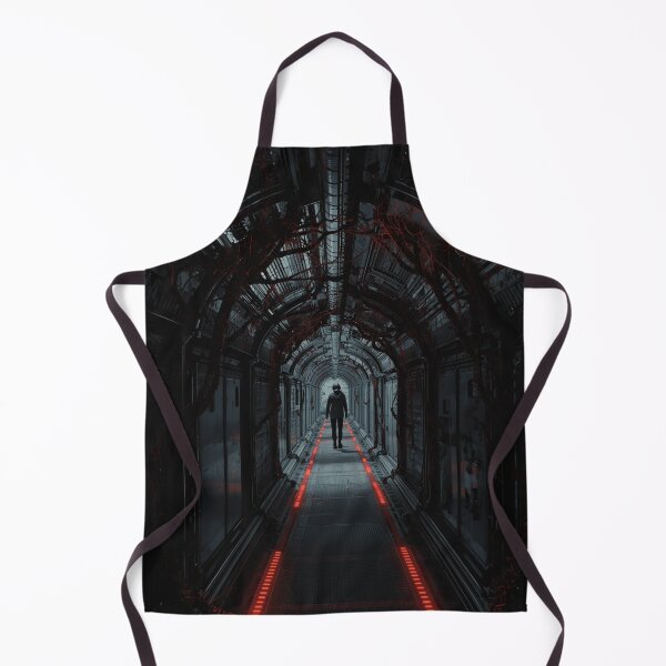 Item preview, Starship Engineering Corridor Under Containment | Sci-Fi Horror Corridor Art designed and sold by Element Horizon Studio.