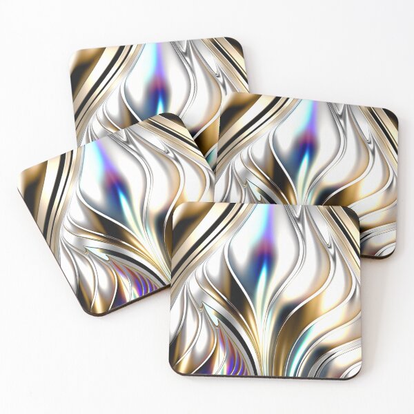 Item preview, RAINBOW CHROME - DECO - PATTERN designed and sold by CleverCulture.