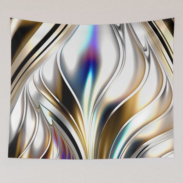 Item preview, RAINBOW CHROME - DECO - PATTERN designed and sold by CleverCulture.