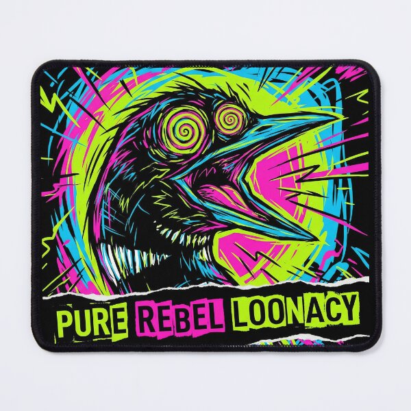 Item preview, Pure Rebel Loonacy – Psychedelic Crow Punk Art (2) designed and sold by WallaceSilvaART.