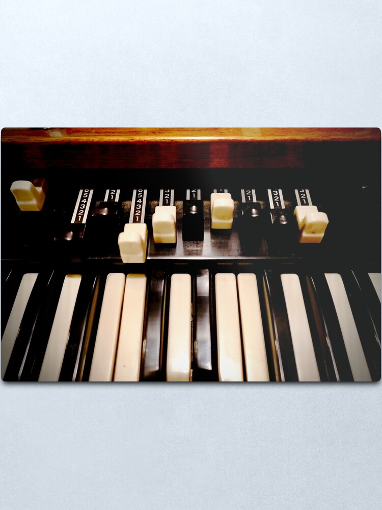 Alternate view of Hammond B3 Organ Metal Print