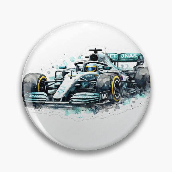 Item preview, Watercolor Mercedes F1 Car designed and sold by VicRacDesigns.
