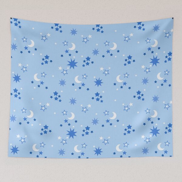 Item preview, Sky Stars on Blue Seamless Repeat designed and sold by Sharon Schwalbe.
