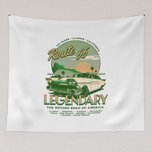 Item preview, Route 66 - 100 Years of Legendary - 1926-2026 - The Mother Road of America - Deep Wood Edition designed and sold by RMD-Design.