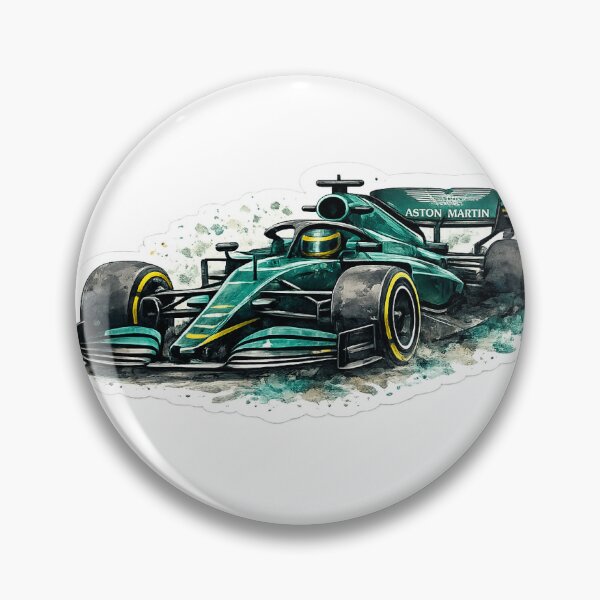 Item preview, Watercolor Aston Martin F1 Car designed and sold by VicRacDesigns.