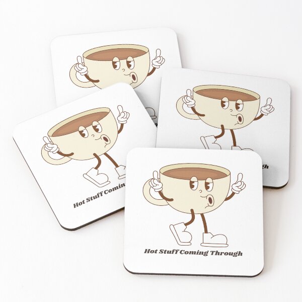 Item preview, Hot Stuff Coming Through - Retro Vintage Cartoon Coffee Cup designed and sold by InfiniteOrbit.