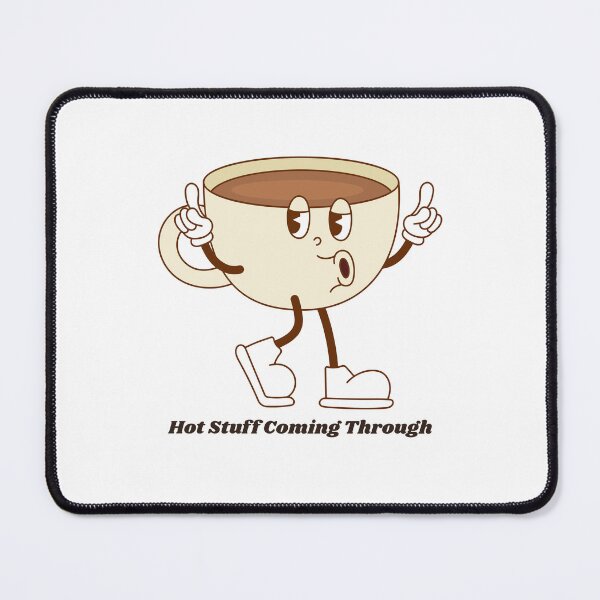 Item preview, Hot Stuff Coming Through - Retro Vintage Cartoon Coffee Cup designed and sold by InfiniteOrbit.