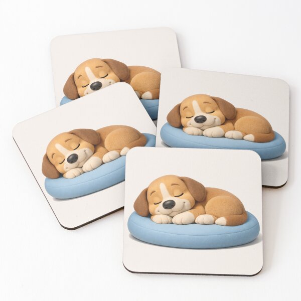 Item preview, Cozy Puppy Home Comfort – Sleeping Dog 3D Art designed and sold by dogmomtees.