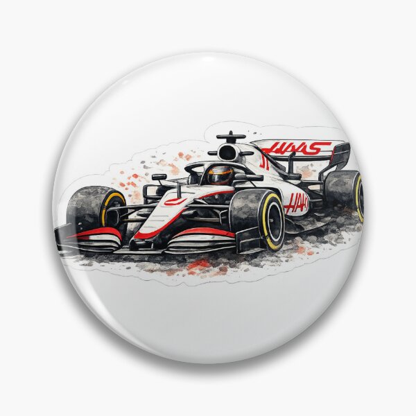 Item preview, Watercolor Haas F1 Car designed and sold by VicRacDesigns.
