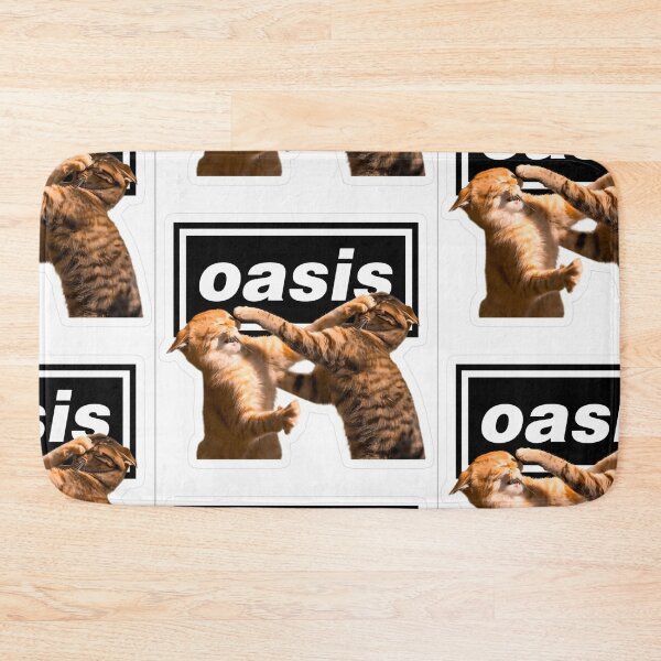 Item preview, Oasis Cat Fight Meme Sticker designed and sold by martirush.
