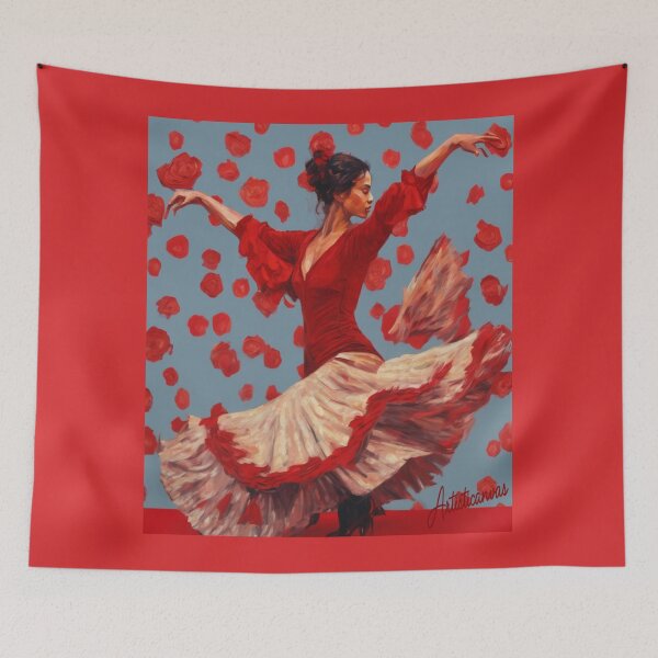 Item preview, "Flamenco Passion: Dance of Elegance" designed and sold by Artisticanvas.