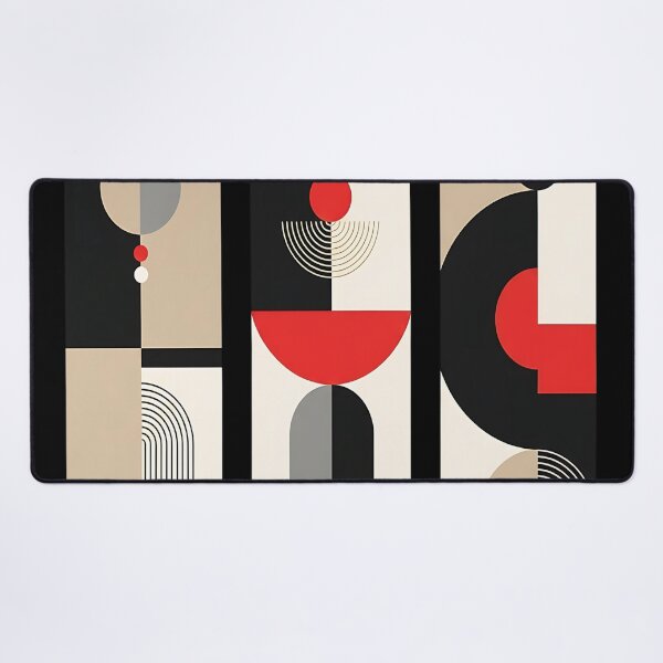 Item preview, Modern Abstract Geometric Bauhaus Art – Minimal Shapes & Bold Color Blocks designed and sold by Dhakagallere.