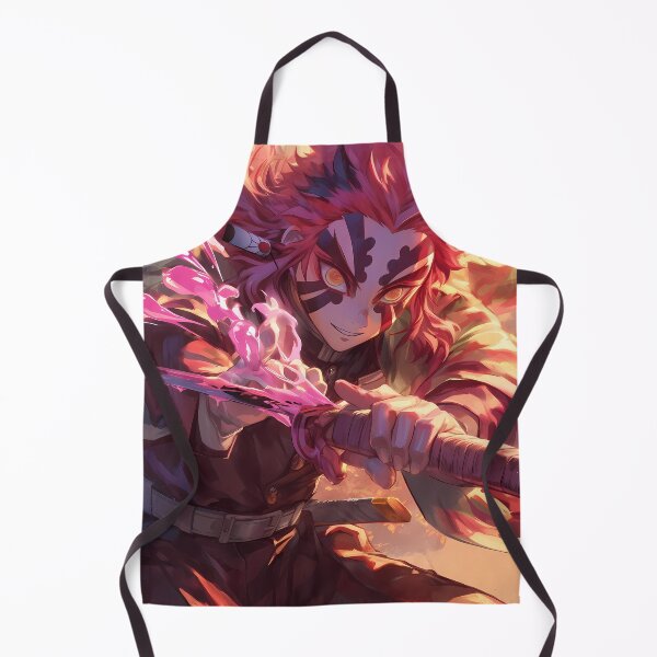 Item preview, Intense Akaza Demon Slayer battle energy fiery dramatic scene designed and sold by CarlosBender.