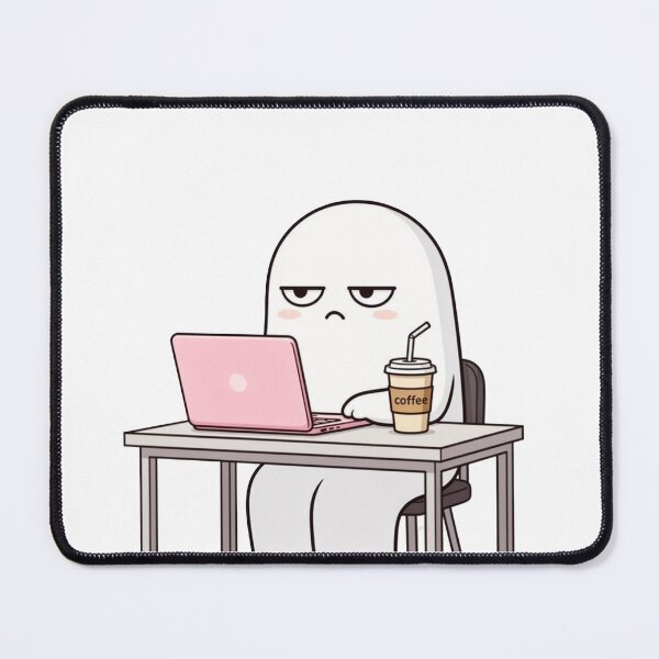 Item preview, working ghost with coffee designed and sold by yoyolam0326.