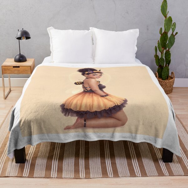 Item preview, Melanated Bee Fairy Floral Garden Girl designed and sold by Peachesncream4.