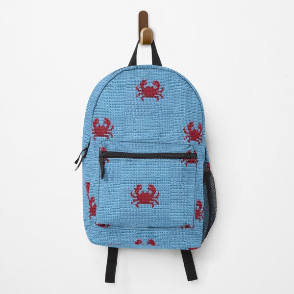 Item preview, Cute Red Crochet Crab Blue designed and sold by TackyTime.