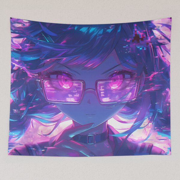 Item preview, Haunting Toko Fukawa Danganronpa dark anime glitchy psychological intensity designed and sold by CarlosBender.