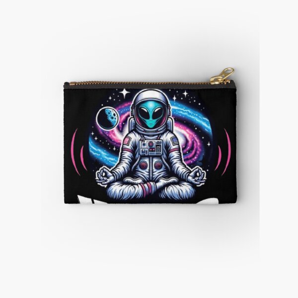 Item preview, Meditating Alien Cosmic Vibes Tee designed and sold by RAIZX.