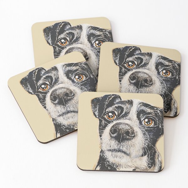 Item preview, Short Haired Black and White Border Collie designed and sold by Charlotte Weaver.