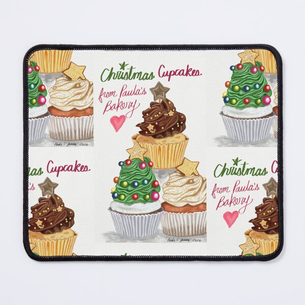 Item preview, Christmas Cupcakes by Paula C. Jensen, 2026. designed and sold by PollywogDesigns.