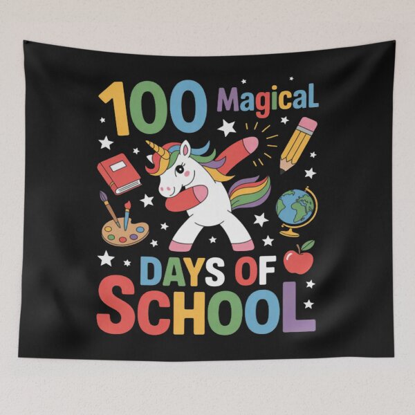 Item preview, 100th Day of School Unicorn 100 Magical Days Teacher Girls  designed and sold by JenniferHoust64.