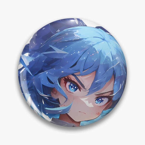 Item preview, Anime Fierce Cirno Touhou icy blue anime energetic freezing elemental power designed and sold by CarlosBender.