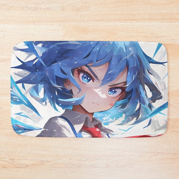 Item preview, Anime Fierce Cirno Touhou icy blue anime energetic freezing elemental power designed and sold by CarlosBender.