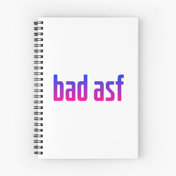 Item preview, bad asf, pink and blue designed and sold by Memes N Lore .