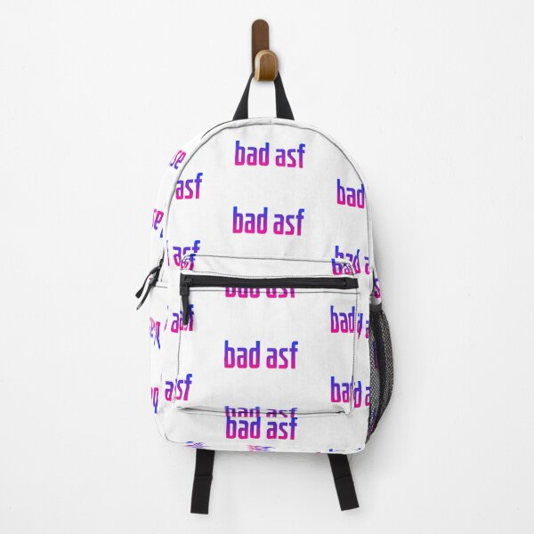 Item preview, bad asf, pink and blue designed and sold by Memes N Lore .