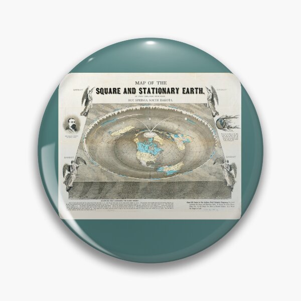 Item preview, Flat Earth Map Science Denial MAGA Anti-Vax designed and sold by Henry Nelson Design.