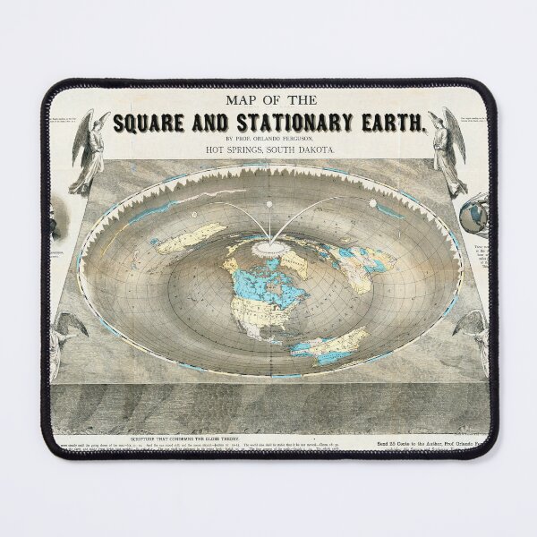 Item preview, Flat Earth Map Science Denial MAGA Anti-Vax designed and sold by Henry Nelson Design.