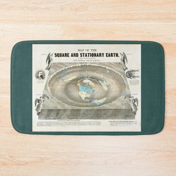 Item preview, Flat Earth Map Science Denial MAGA Anti-Vax designed and sold by Henry Nelson Design.