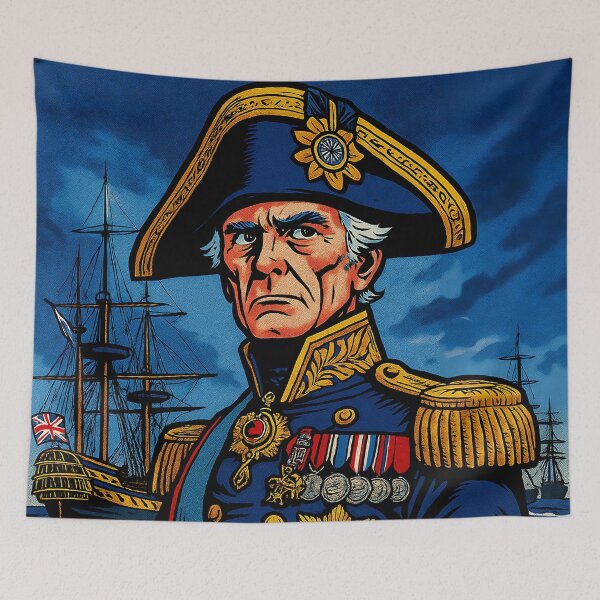 Item preview, Admiral Horatio Nelson – British Naval Hero Art designed and sold by EASNFTCOL.