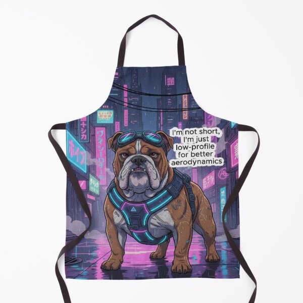 Item preview, Aerodynamic Cyberpunk Bulldog - Funny Low-Profile Futuristic Pet Art designed and sold by AngelBlessing.